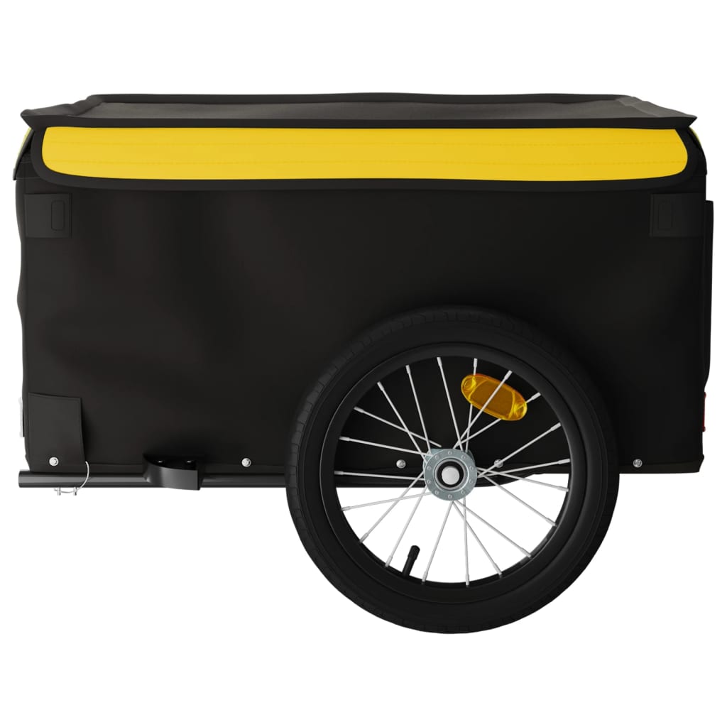 Fietstrailer 45 kg ijzer zwart en geel is nu te koop bij PeponiXL, paradijselijk wonen!