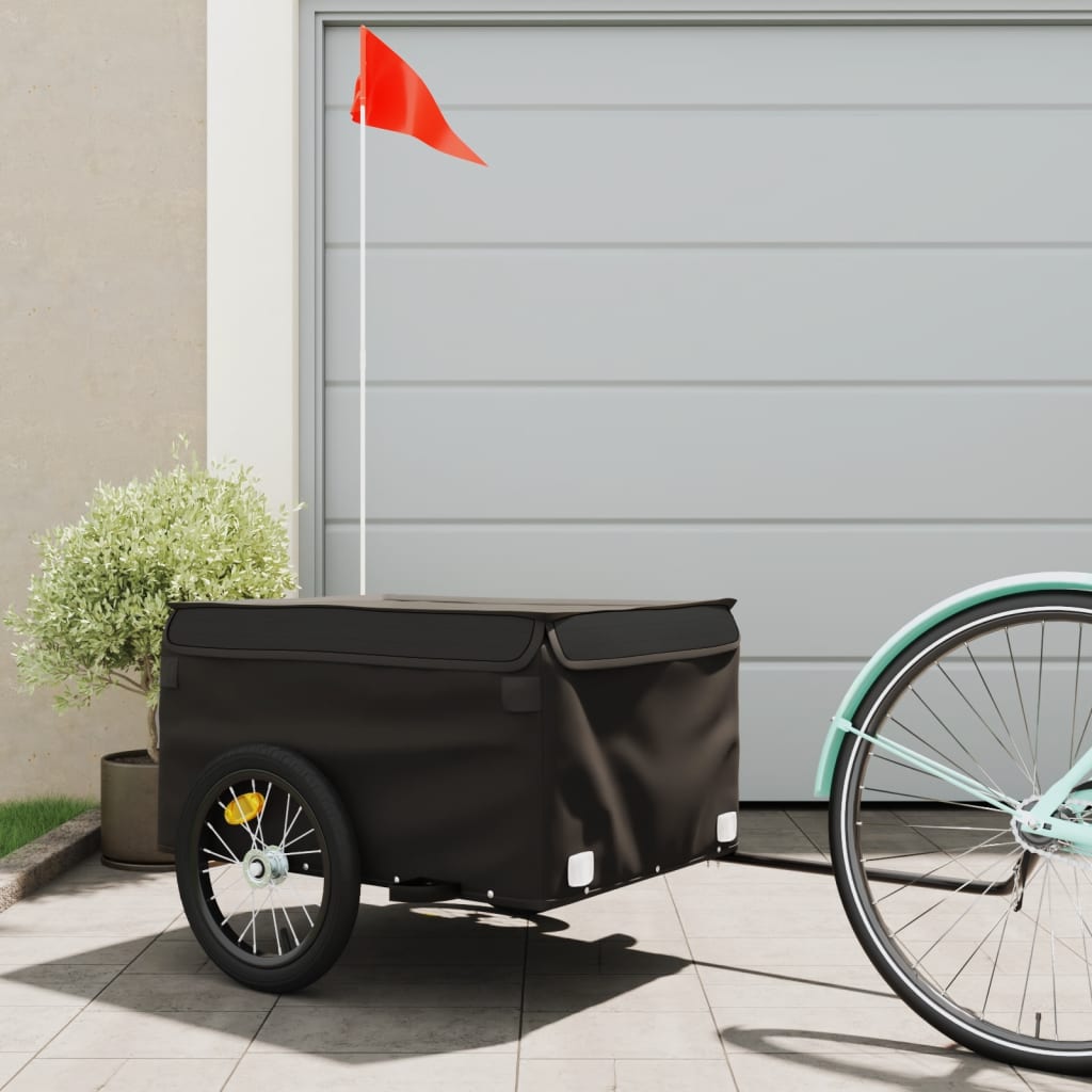 Fietstrailer 45 kg ijzer zwart is nu te koop bij PeponiXL, paradijselijk wonen!