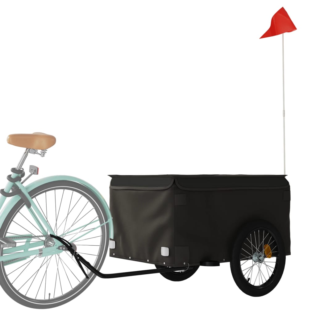 Fietstrailer 45 kg ijzer zwart is nu te koop bij PeponiXL, paradijselijk wonen!