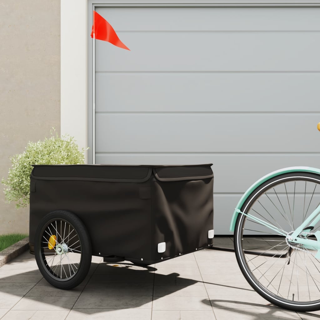 Fietstrailer 45 kg ijzer zwart is nu te koop bij PeponiXL, paradijselijk wonen!