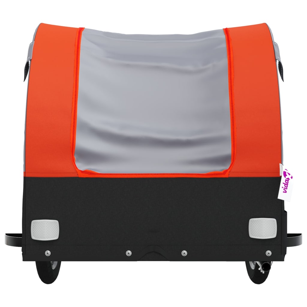 Fietstrailer 30 kg ijzer zwart en oranje is nu te koop bij PeponiXL, paradijselijk wonen!