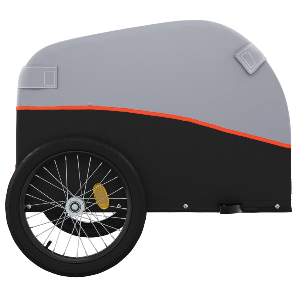Fietstrailer 30 kg ijzer zwart en oranje is nu te koop bij PeponiXL, paradijselijk wonen!