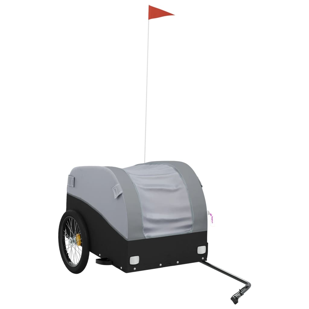 Fietstrailer 45 kg ijzer zwart en grijs is nu te koop bij PeponiXL, paradijselijk wonen!