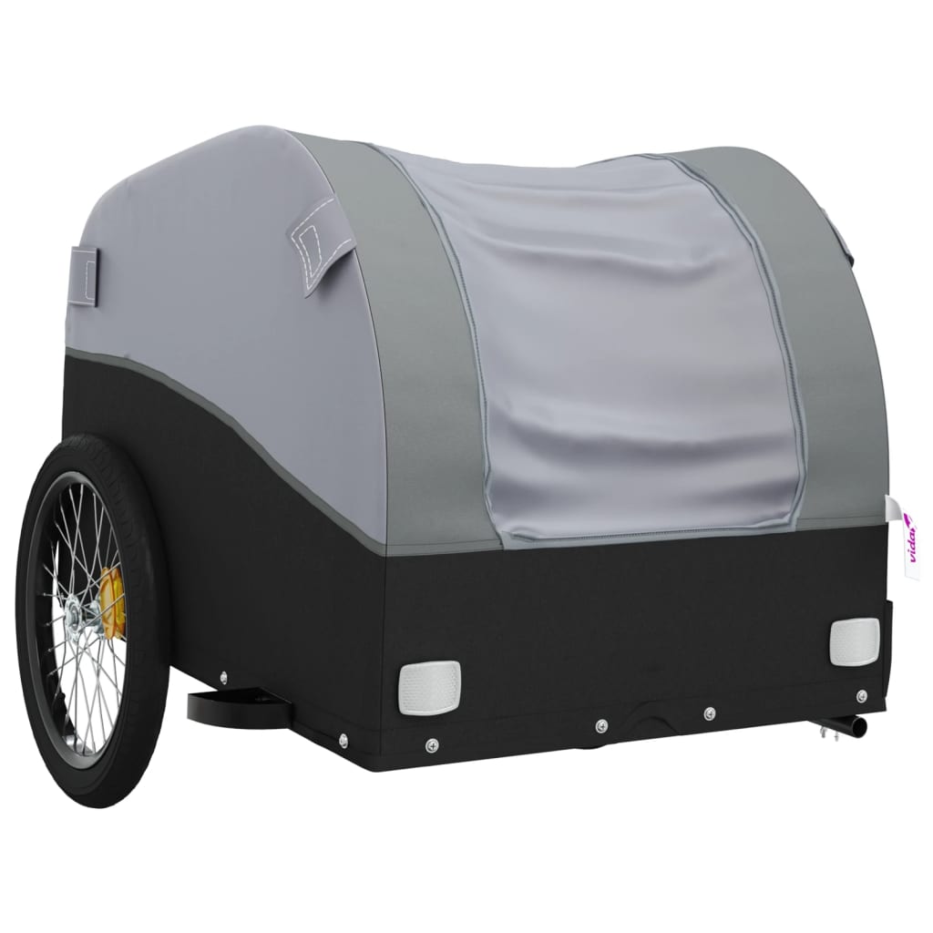 Fietstrailer 45 kg ijzer zwart en grijs is nu te koop bij PeponiXL, paradijselijk wonen!