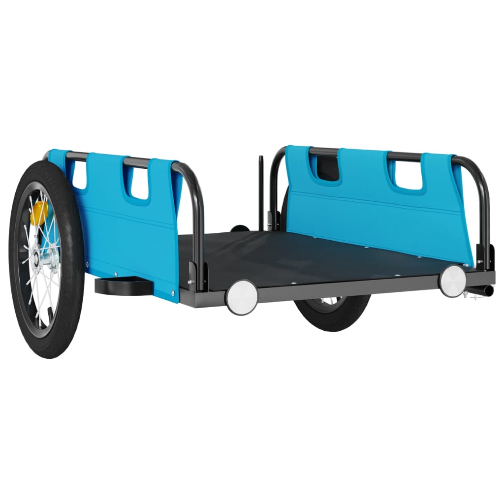 Fietstrailer oxford stof en ijzer blauw is nu te koop bij PeponiXL, paradijselijk wonen!