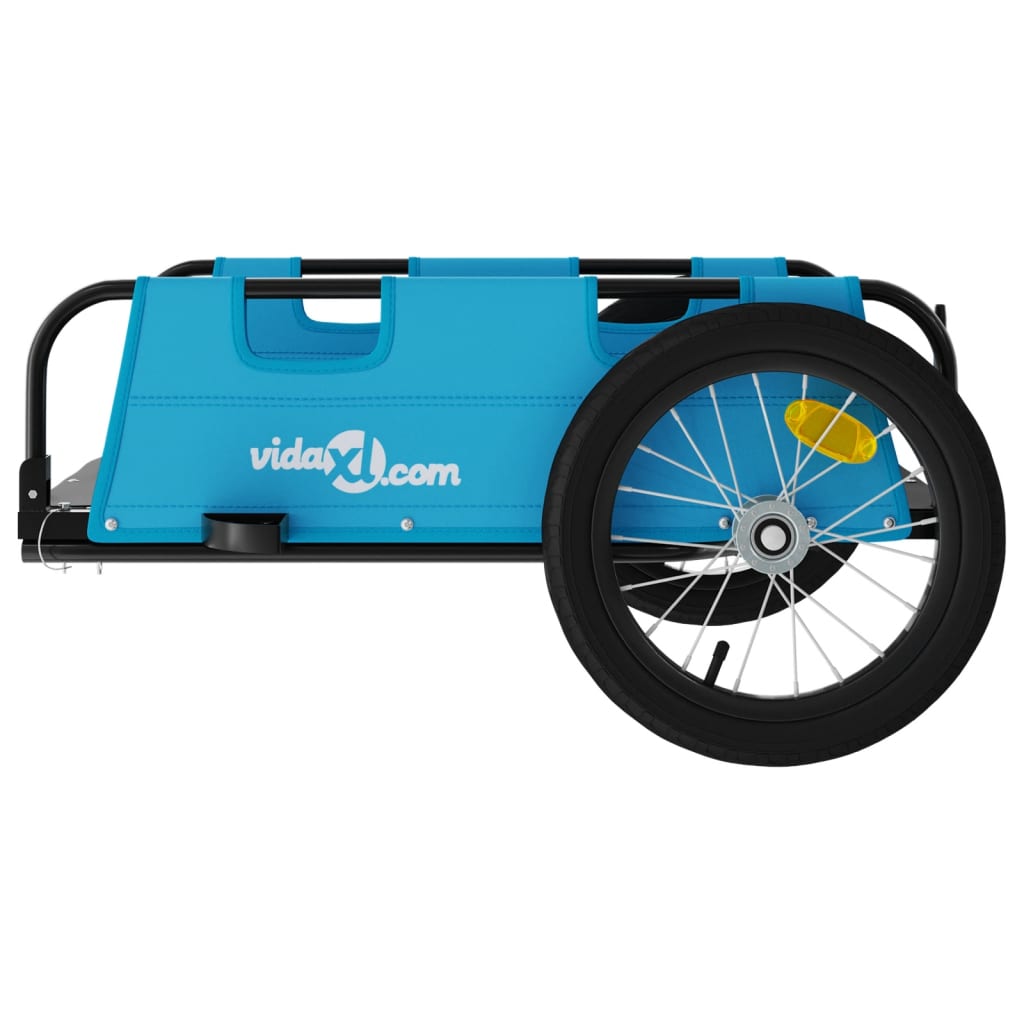 Fietstrailer oxford stof en ijzer blauw is nu te koop bij PeponiXL, paradijselijk wonen!