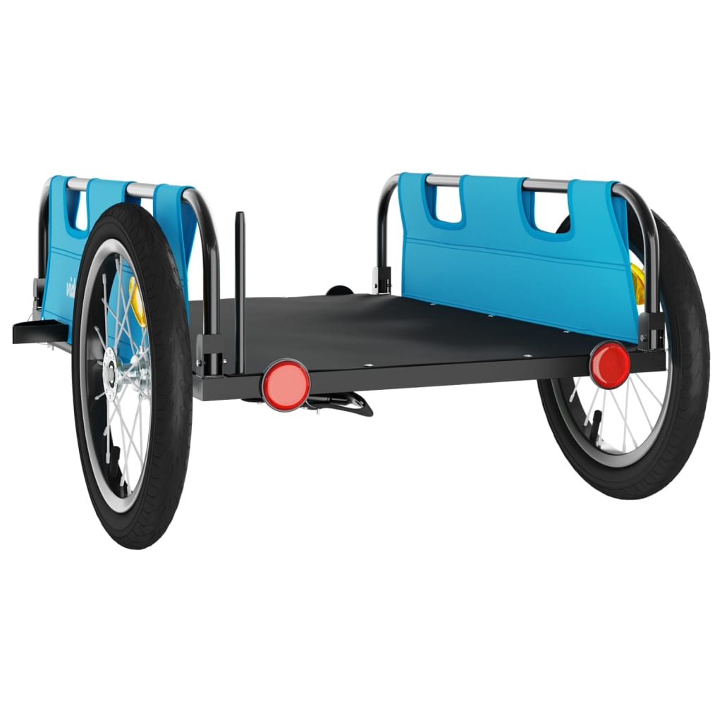 Fietstrailer oxford stof en ijzer blauw is nu te koop bij PeponiXL, paradijselijk wonen!