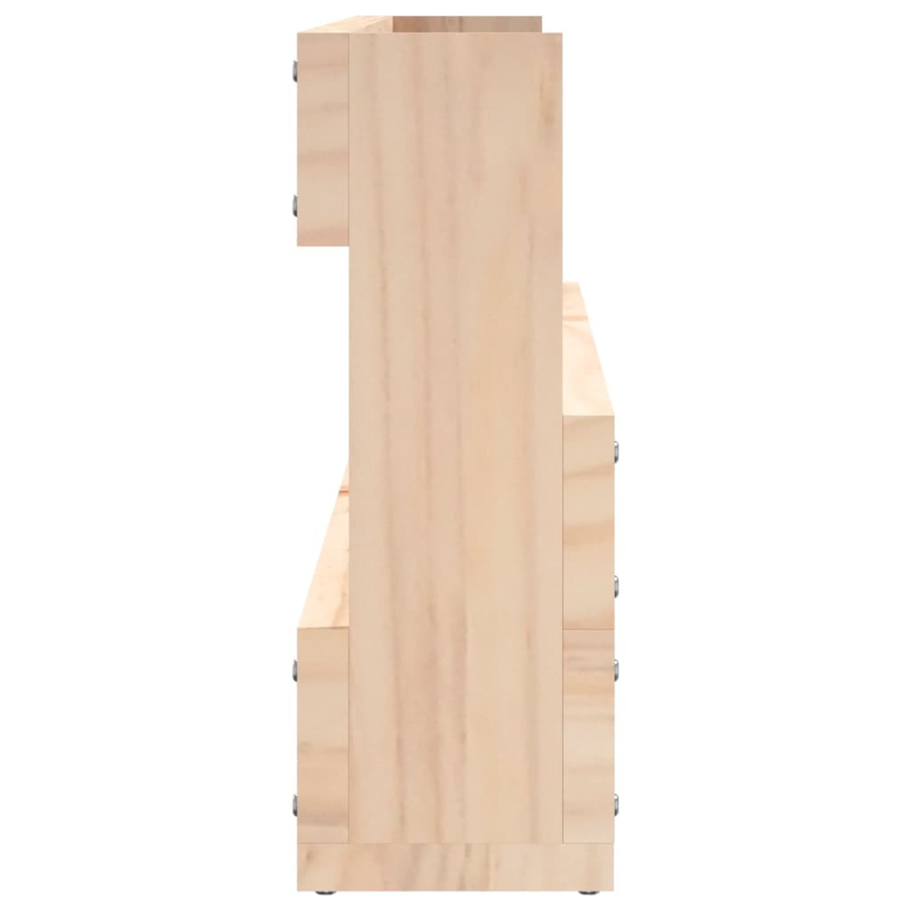 Wandschoenenrekken 2 st 110x9x23 cm massief grenenhout is nu te koop bij PeponiXL, paradijselijk wonen!