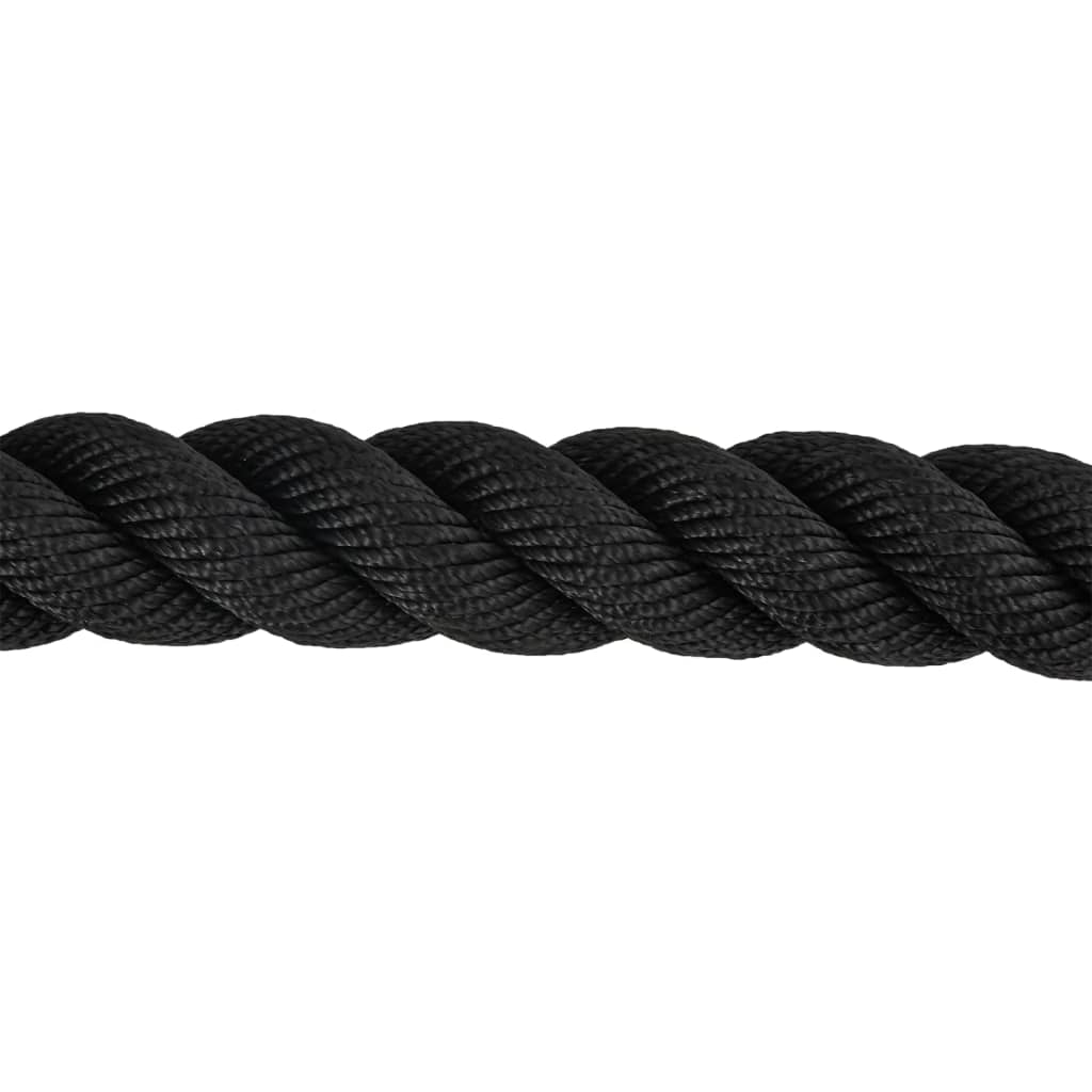 Battle rope 9 m 6,8 kg polyester zwart is nu te koop bij PeponiXL, paradijselijk wonen!