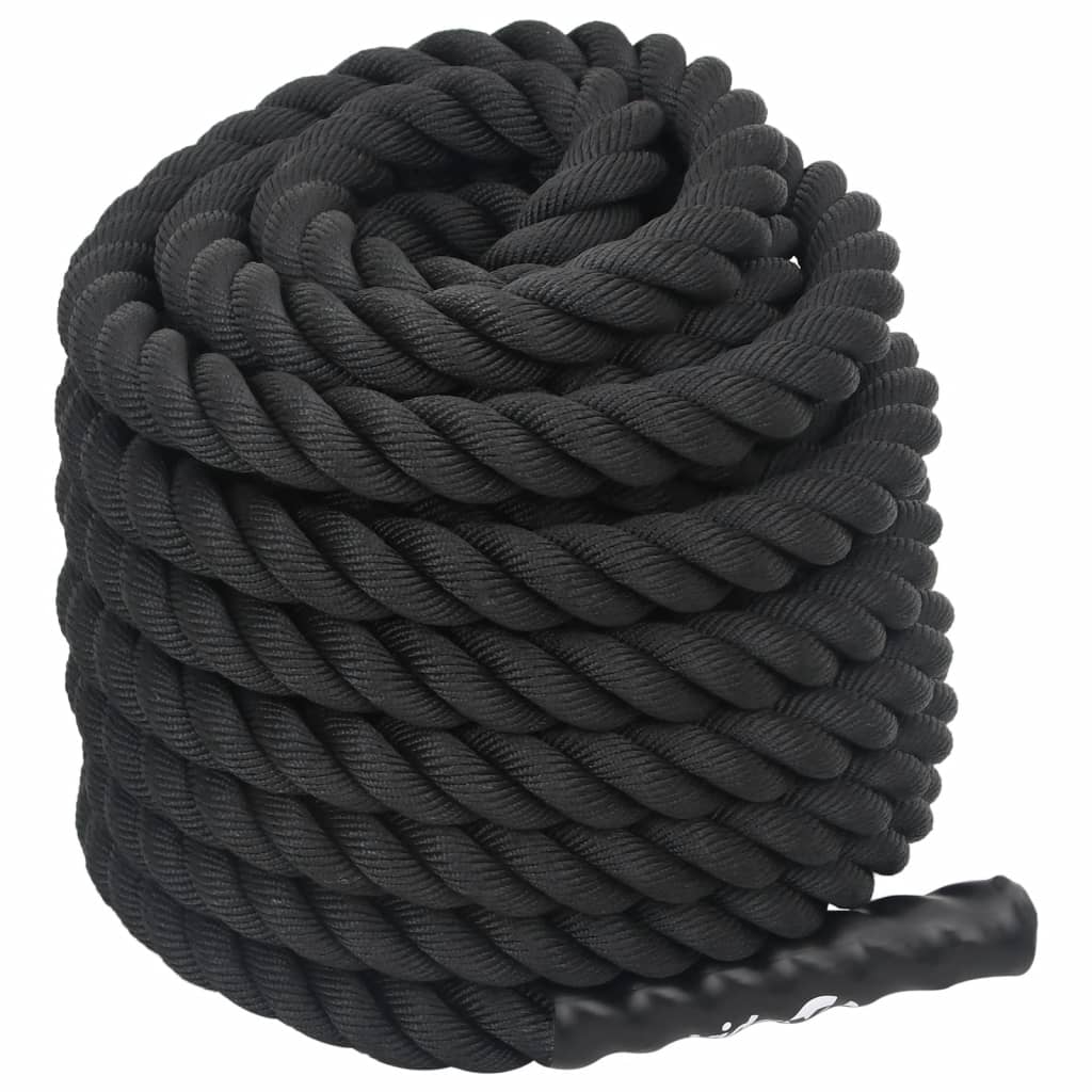 Battle rope 12 m 9 kg polyester zwart is nu te koop bij PeponiXL, paradijselijk wonen!