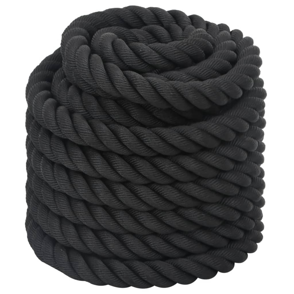 Battle rope 12 m 9 kg polyester zwart is nu te koop bij PeponiXL, paradijselijk wonen!