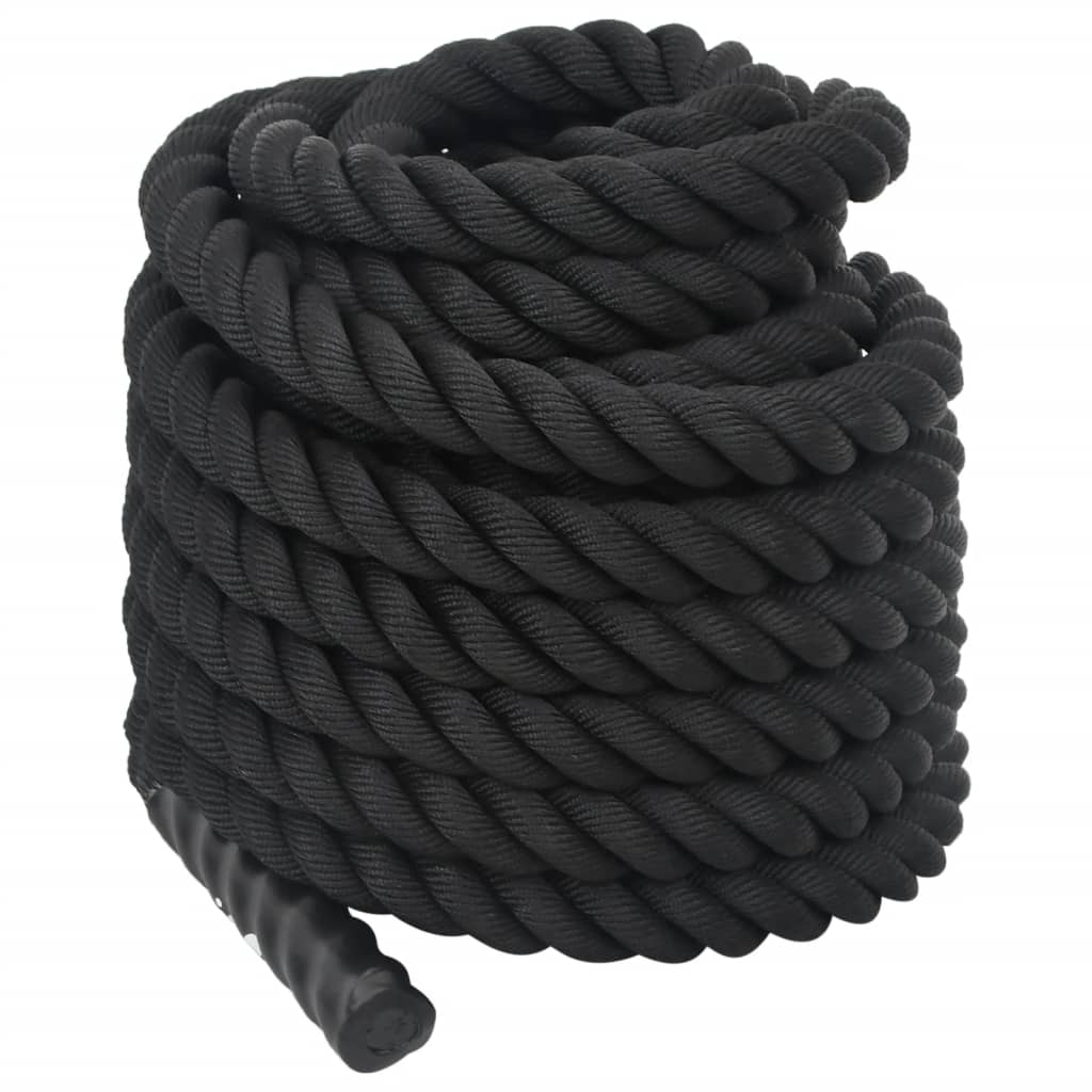 Battle rope 12 m 9 kg polyester zwart is nu te koop bij PeponiXL, paradijselijk wonen!