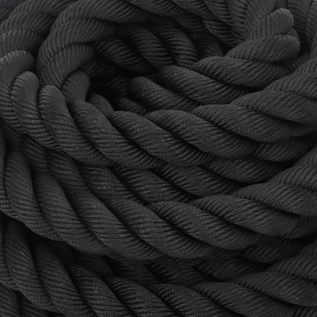 Battle rope 12 m 9 kg polyester zwart is nu te koop bij PeponiXL, paradijselijk wonen!