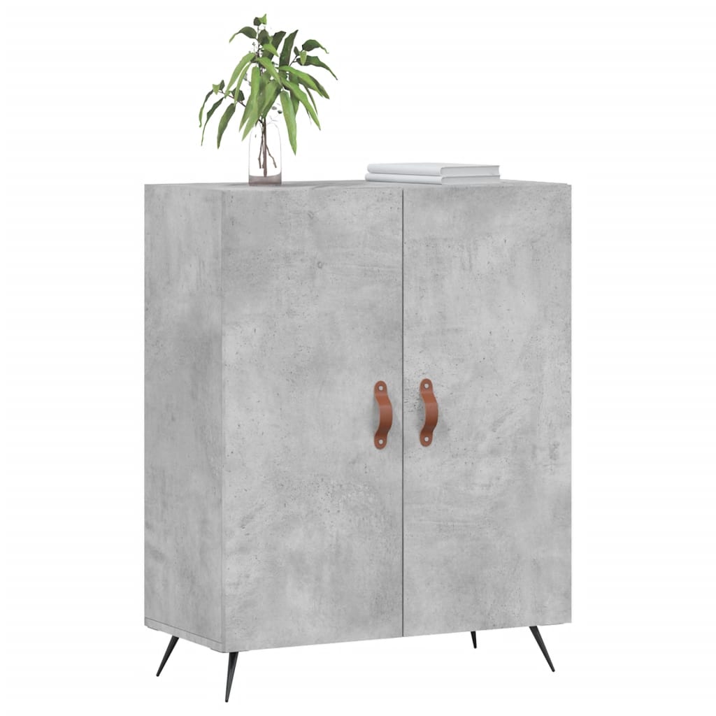 Dressoir 69,5x34x90 cm bewerkt hout betongrijs is nu te koop bij PeponiXL, paradijselijk wonen!
