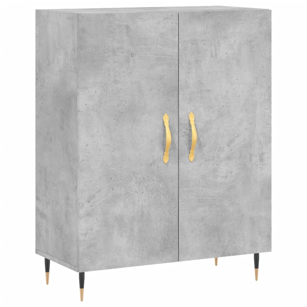 Dressoir 69,5x34x90 cm bewerkt hout betongrijs is nu te koop bij PeponiXL, paradijselijk wonen!
