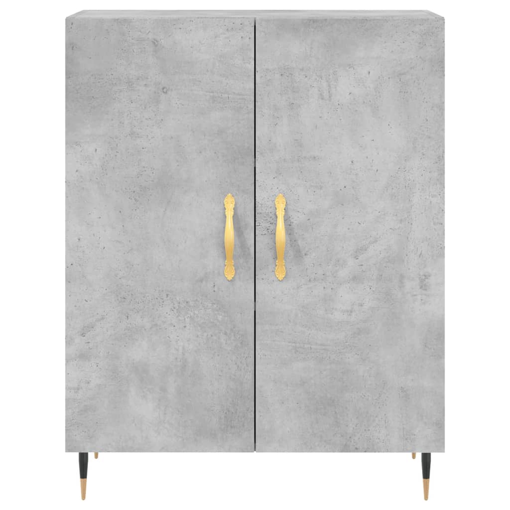 Dressoir 69,5x34x90 cm bewerkt hout betongrijs is nu te koop bij PeponiXL, paradijselijk wonen!