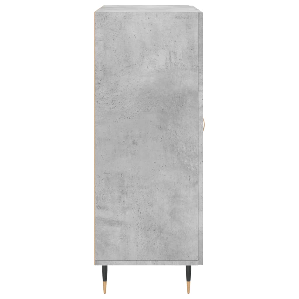 Dressoir 69,5x34x90 cm bewerkt hout betongrijs is nu te koop bij PeponiXL, paradijselijk wonen!