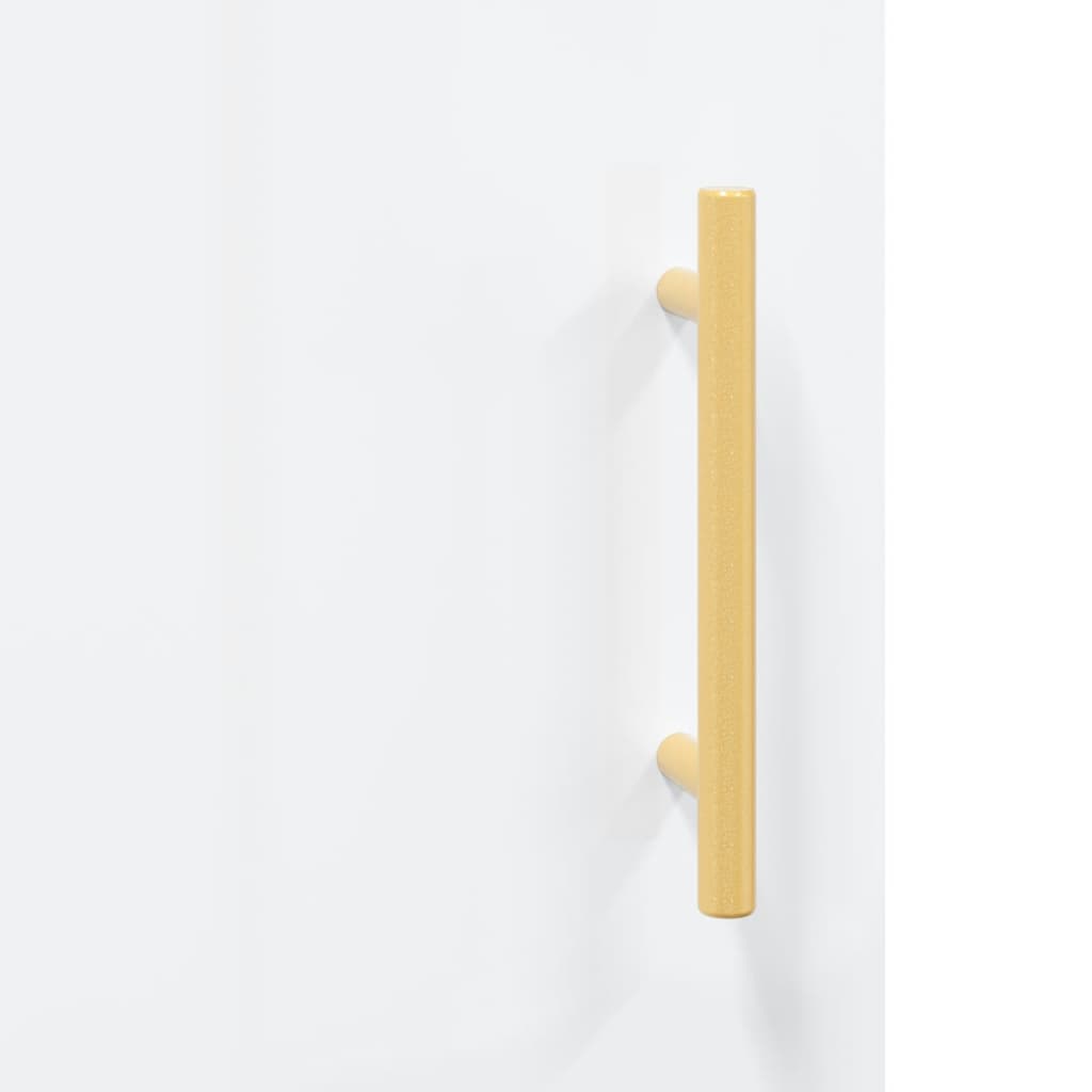 Dressoir 69,5x34x90 cm bewerkt hout hoogglans wit is nu te koop bij PeponiXL, paradijselijk wonen!