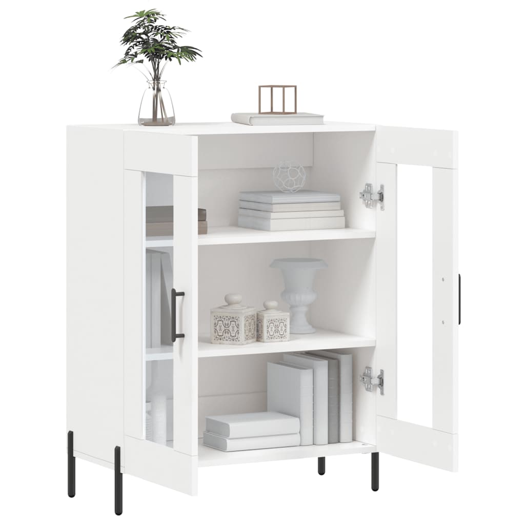 Dressoir 69,5x34x90 cm bewerkt hout wit is nu te koop bij PeponiXL, paradijselijk wonen!