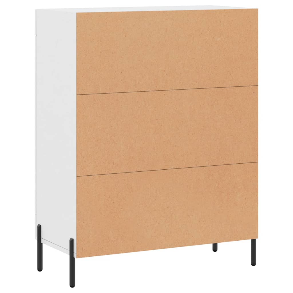 Dressoir 69,5x34x90 cm bewerkt hout wit is nu te koop bij PeponiXL, paradijselijk wonen!