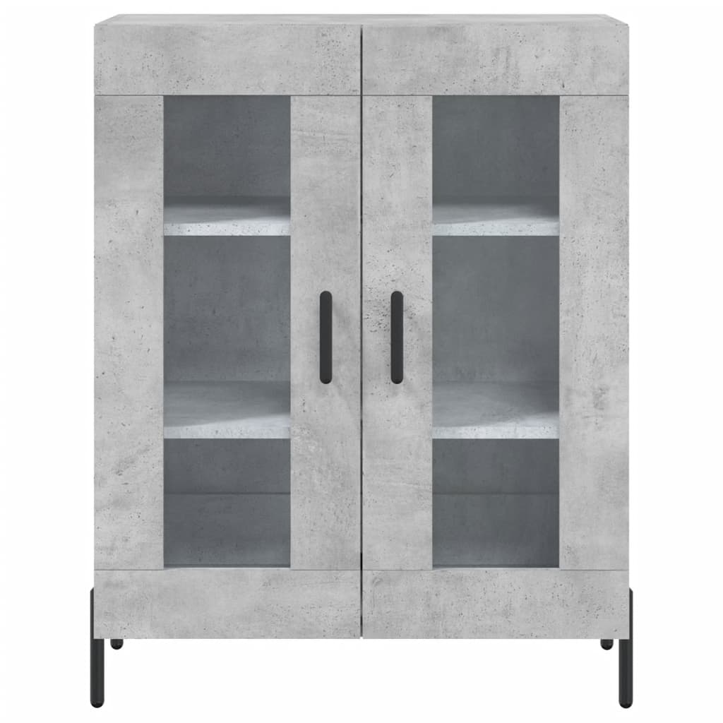 Dressoir 69,5x34x90 cm bewerkt hout betongrijs is nu te koop bij PeponiXL, paradijselijk wonen!