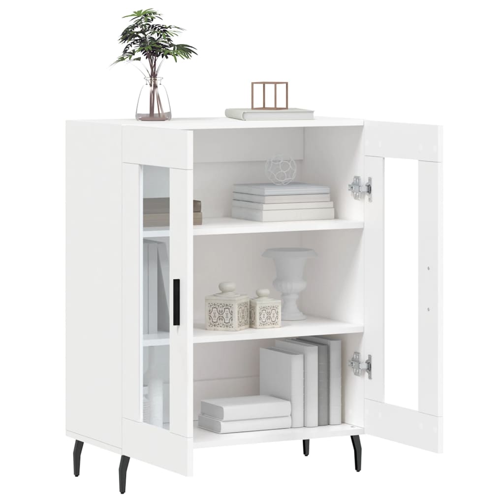 Dressoir 69,5x34x90 cm bewerkt hout wit is nu te koop bij PeponiXL, paradijselijk wonen!