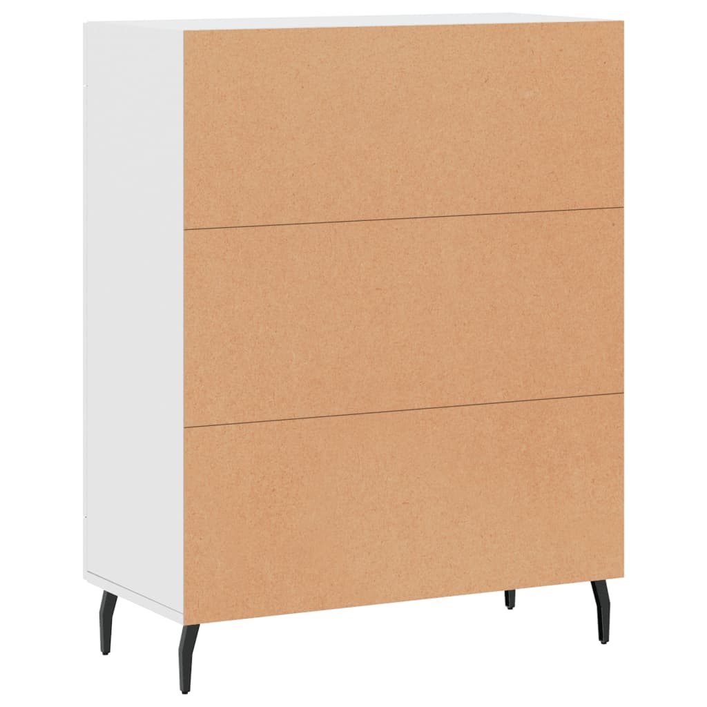 Dressoir 69,5x34x90 cm bewerkt hout wit is nu te koop bij PeponiXL, paradijselijk wonen!