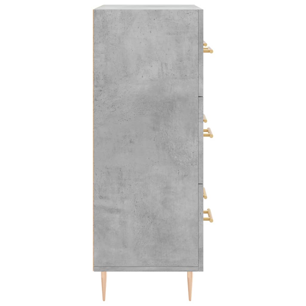 Dressoir 69,5x34x90 cm bewerkt hout betongrijs is nu te koop bij PeponiXL, paradijselijk wonen!
