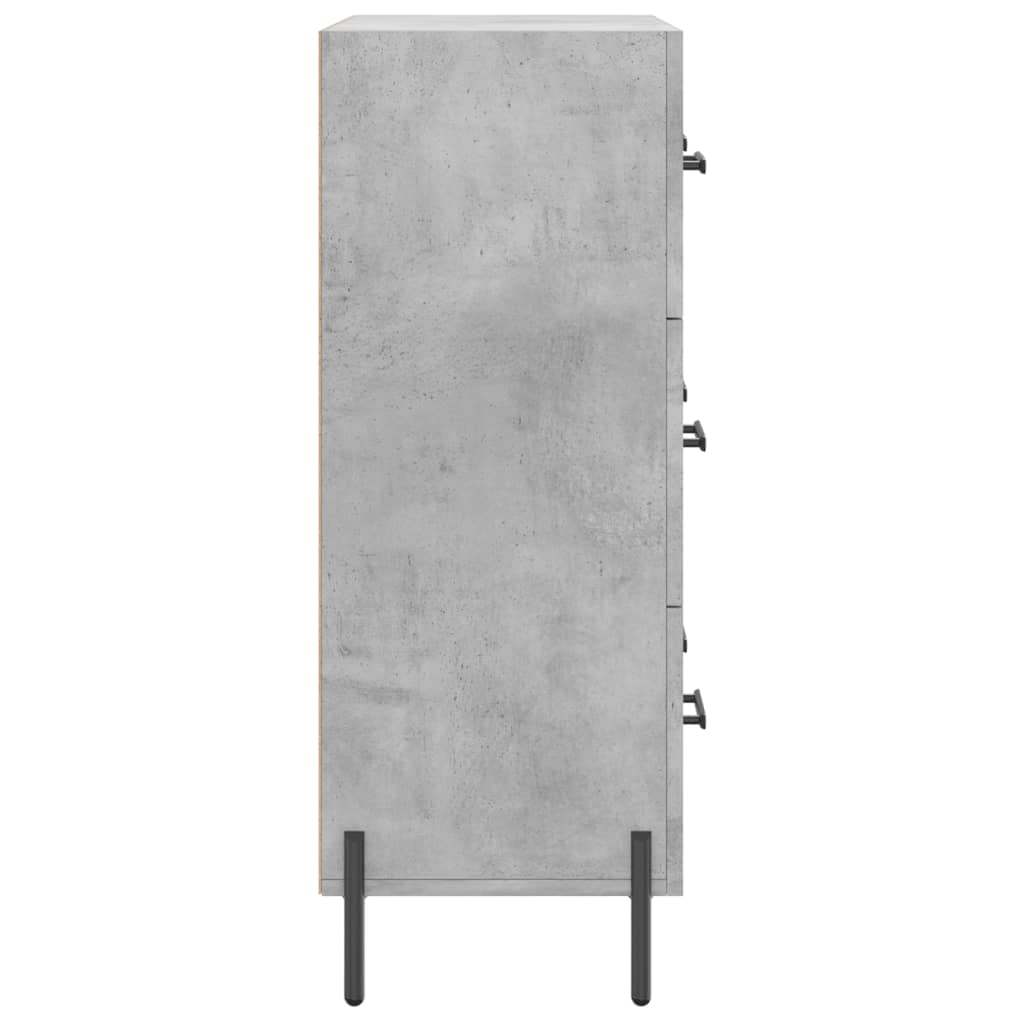 Dressoir 69,5x34x90 cm bewerkt hout betongrijs is nu te koop bij PeponiXL, paradijselijk wonen!