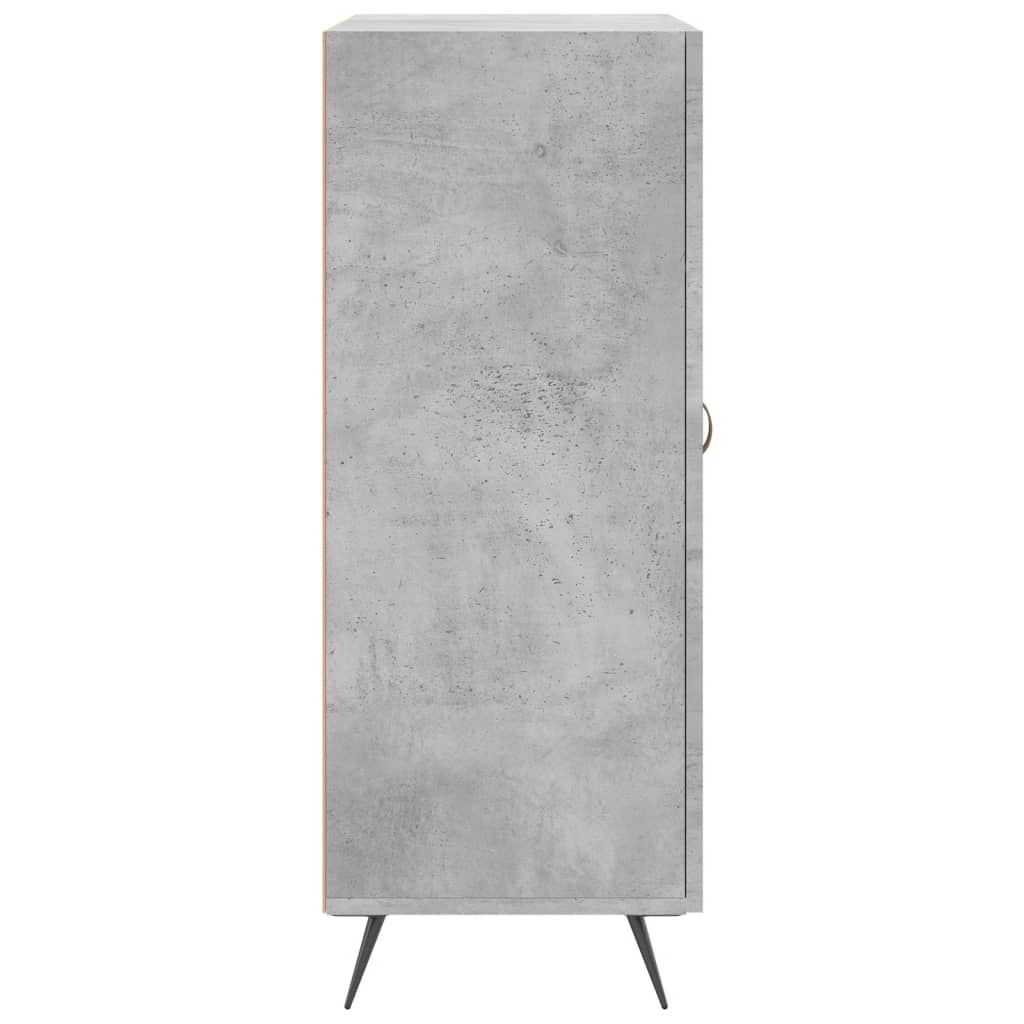 Dressoir 69,5x34x90 cm bewerkt hout betongrijs is nu te koop bij PeponiXL, paradijselijk wonen!