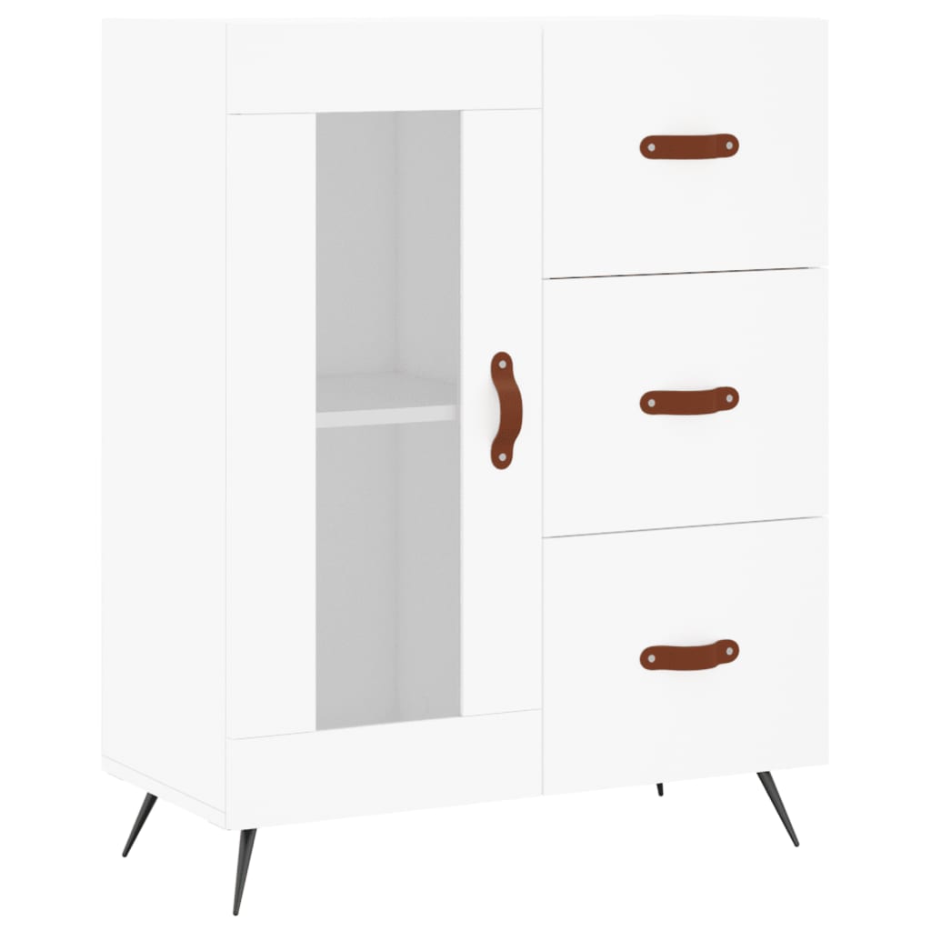 Dressoir 69,5x34x90 cm bewerkt hout wit is nu te koop bij PeponiXL, paradijselijk wonen!