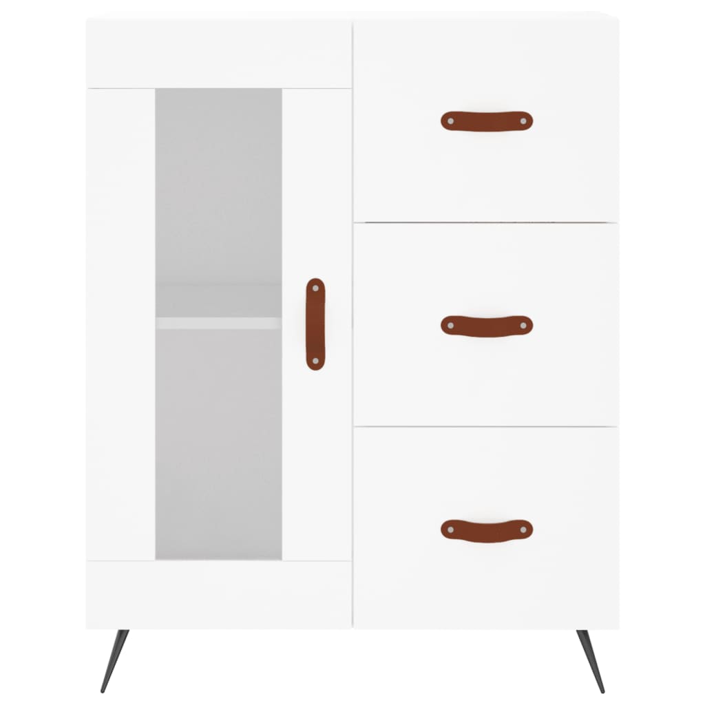Dressoir 69,5x34x90 cm bewerkt hout wit is nu te koop bij PeponiXL, paradijselijk wonen!