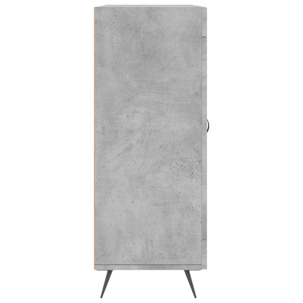 Dressoir 69,5x34x90 cm bewerkt hout betongrijs is nu te koop bij PeponiXL, paradijselijk wonen!