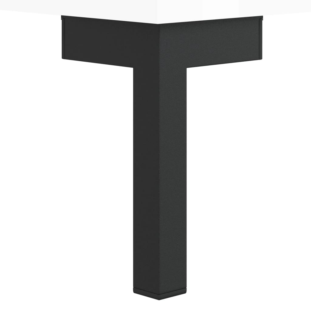 Boekenkast 69,5x32,5x90 cm bewerkt hout hoogglans wit is nu te koop bij PeponiXL, paradijselijk wonen!