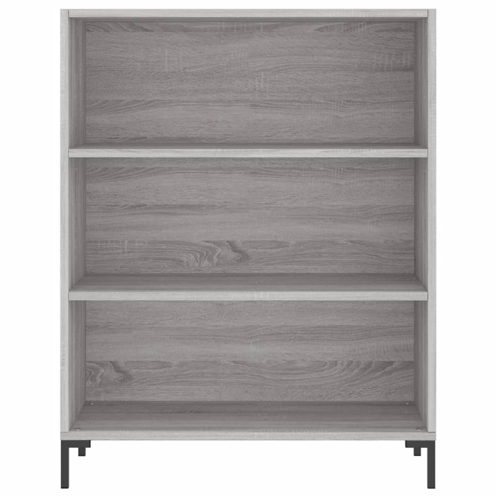 Boekenkast 69,5x32,5x90 cm bewerkt hout grijs sonoma eikenkleur is nu te koop bij PeponiXL, paradijselijk wonen!