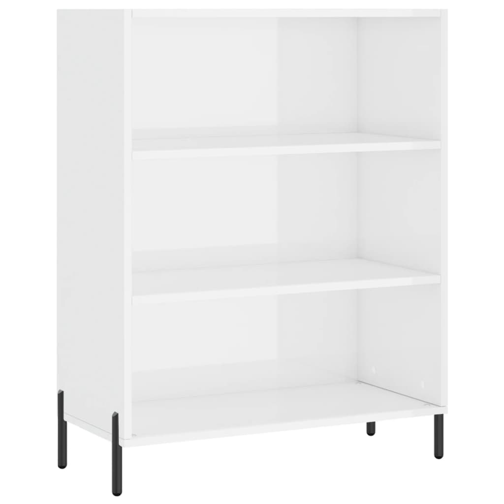 Schappenkast 69,5x32,5x90 cm bewerkt hout wit is nu te koop bij PeponiXL, paradijselijk wonen!