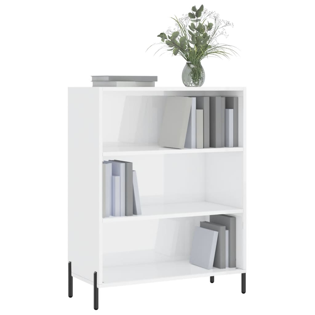 Schappenkast 69,5x32,5x90 cm bewerkt hout wit is nu te koop bij PeponiXL, paradijselijk wonen!