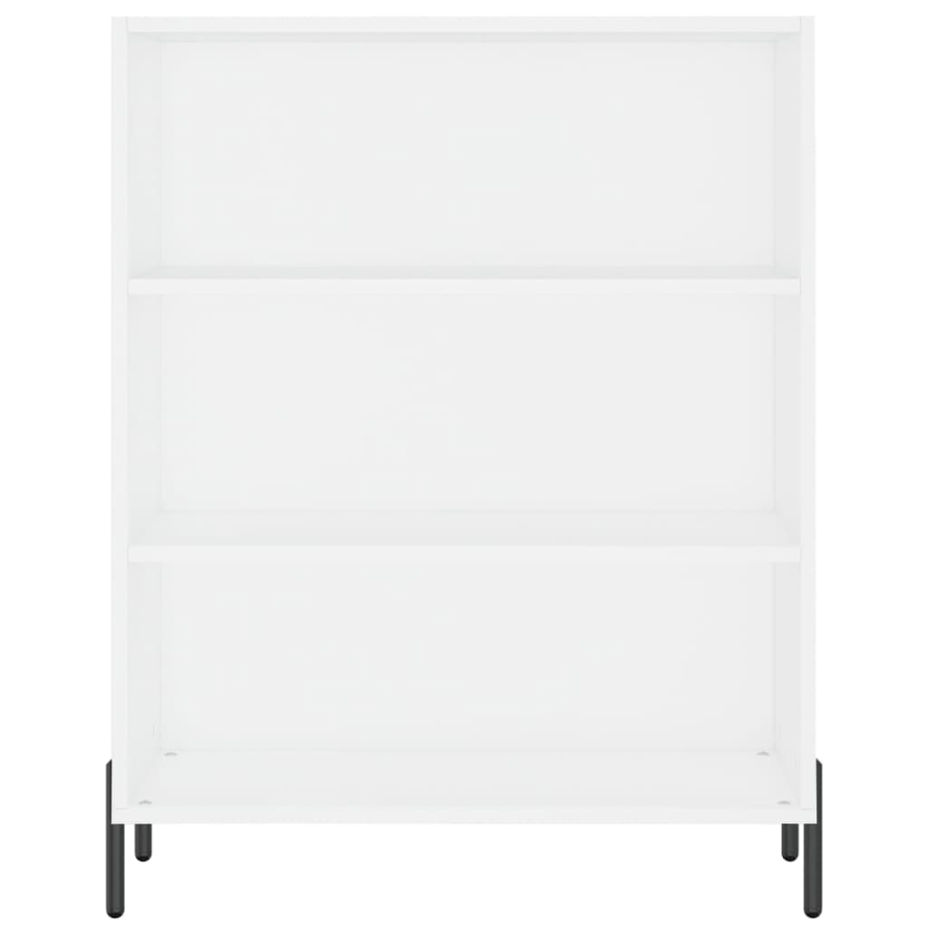 Schappenkast 69,5x32,5x90 cm bewerkt hout wit is nu te koop bij PeponiXL, paradijselijk wonen!