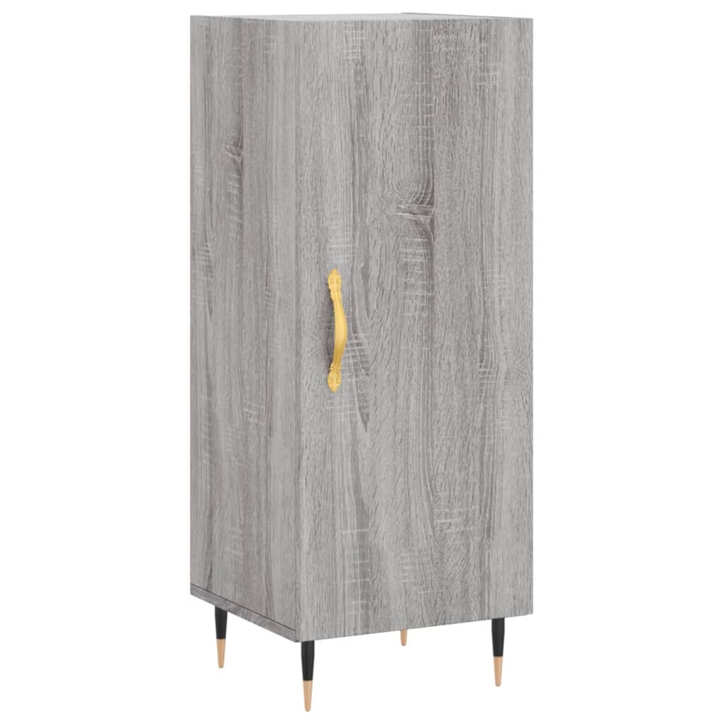 Dressoir 34,5x34x90 cm bewerkt hout grijs sonoma eikenkleurig is nu te koop bij PeponiXL, paradijselijk wonen!