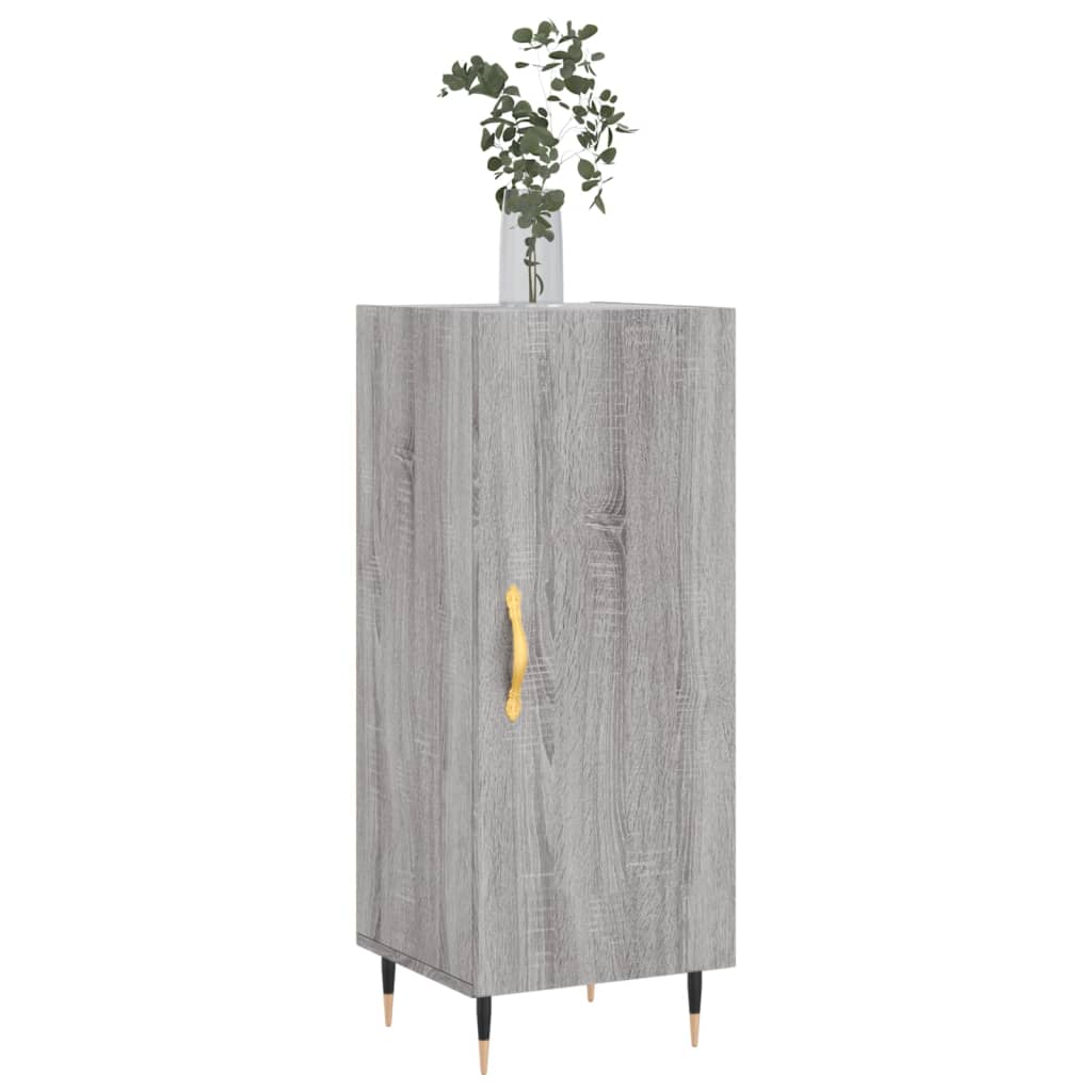 Dressoir 34,5x34x90 cm bewerkt hout grijs sonoma eikenkleurig is nu te koop bij PeponiXL, paradijselijk wonen!