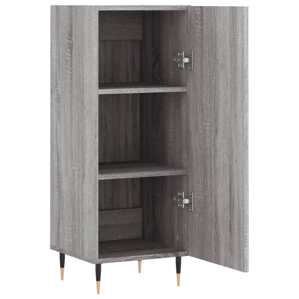 Dressoir 34,5x34x90 cm bewerkt hout grijs sonoma eikenkleurig is nu te koop bij PeponiXL, paradijselijk wonen!
