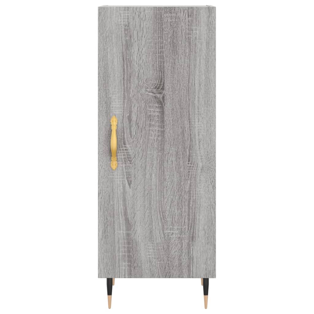Dressoir 34,5x34x90 cm bewerkt hout grijs sonoma eikenkleurig is nu te koop bij PeponiXL, paradijselijk wonen!