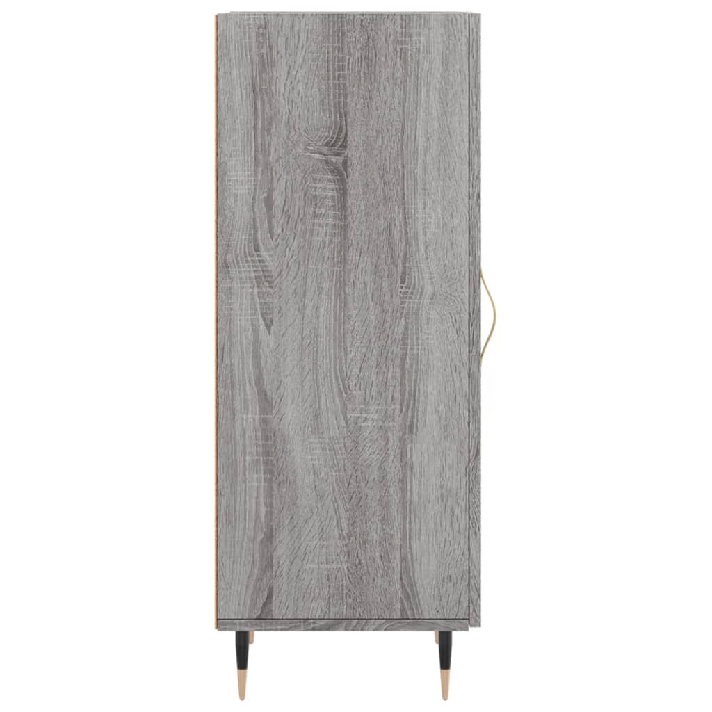 Dressoir 34,5x34x90 cm bewerkt hout grijs sonoma eikenkleurig is nu te koop bij PeponiXL, paradijselijk wonen!