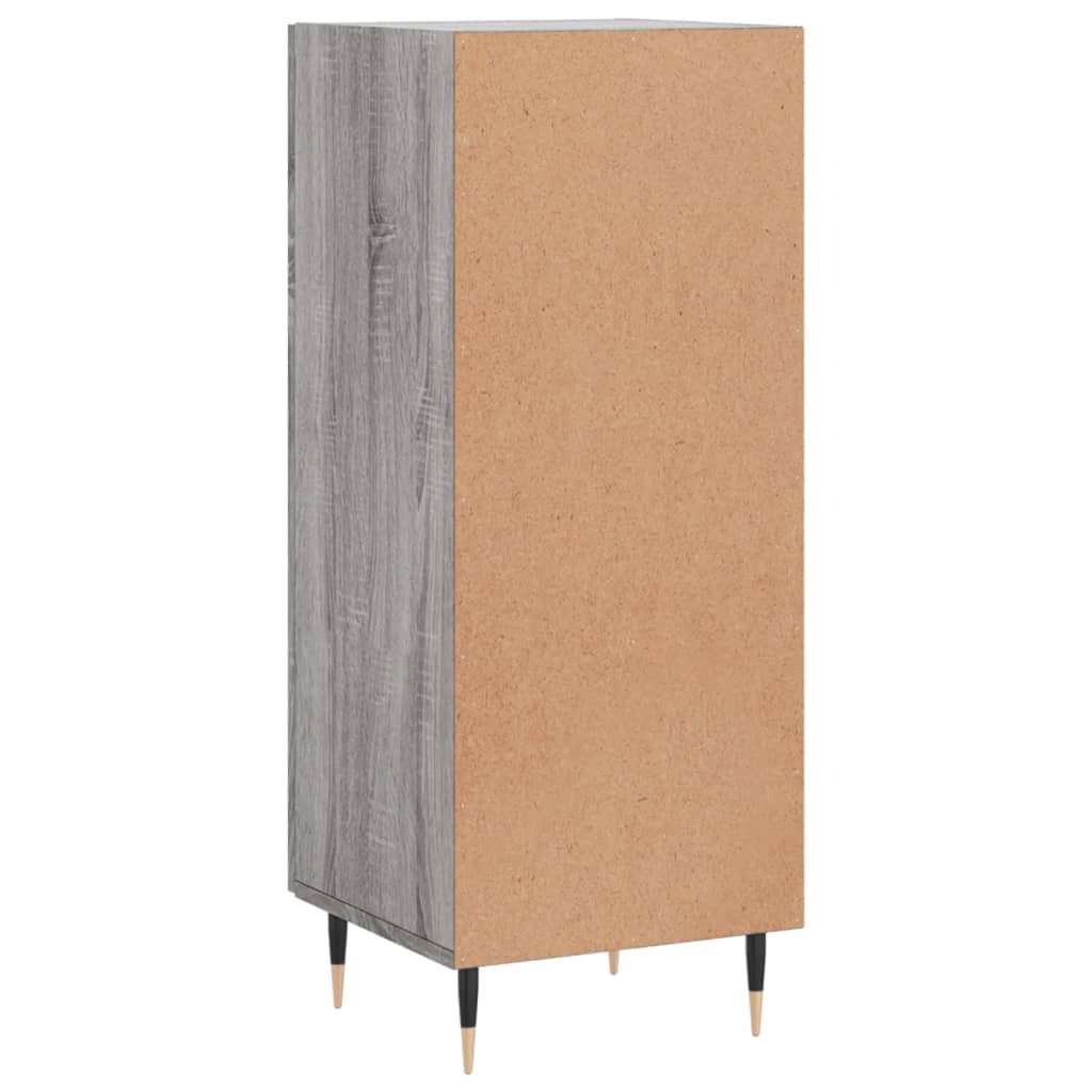 Dressoir 34,5x34x90 cm bewerkt hout grijs sonoma eikenkleurig is nu te koop bij PeponiXL, paradijselijk wonen!