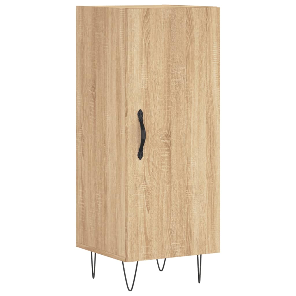 Dressoir 34,5x34x90 cm bewerkt hout sonoma eiken is nu te koop bij PeponiXL, paradijselijk wonen!