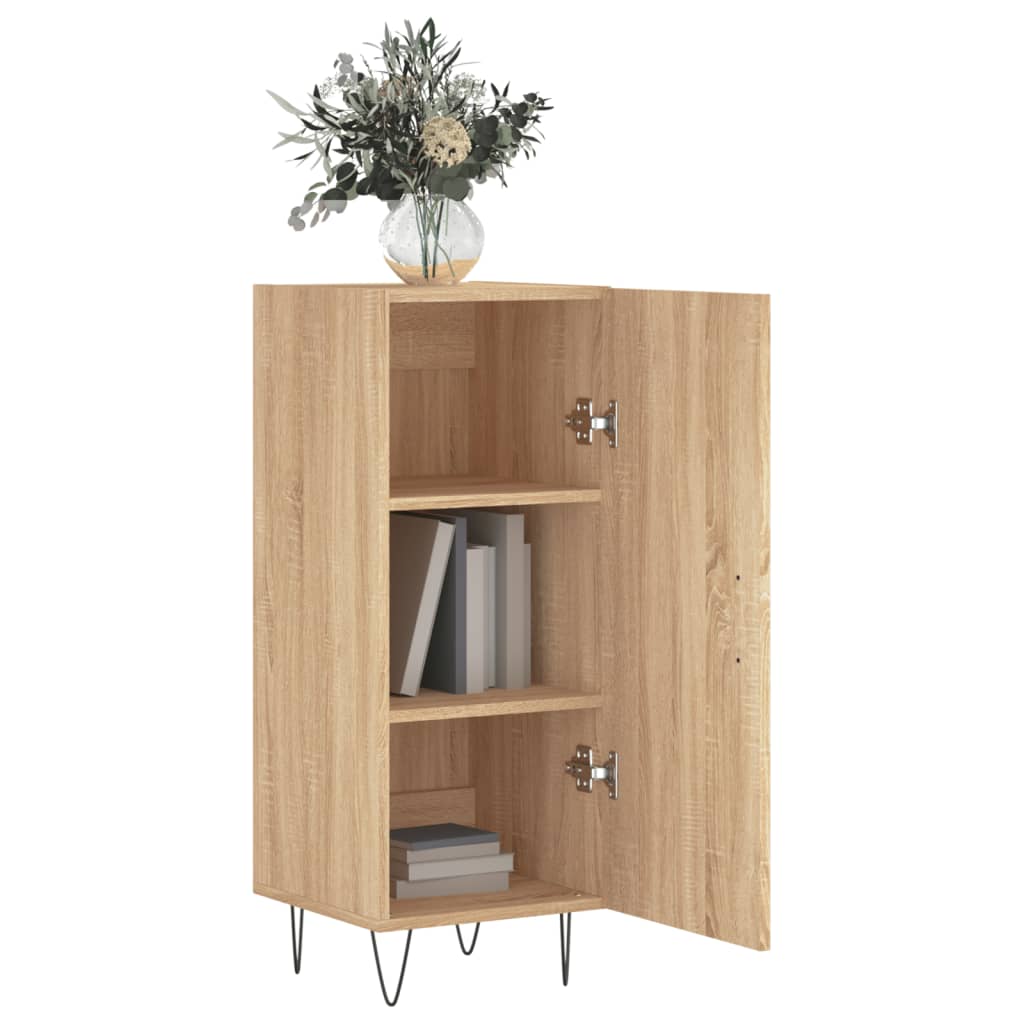 Dressoir 34,5x34x90 cm bewerkt hout sonoma eiken is nu te koop bij PeponiXL, paradijselijk wonen!