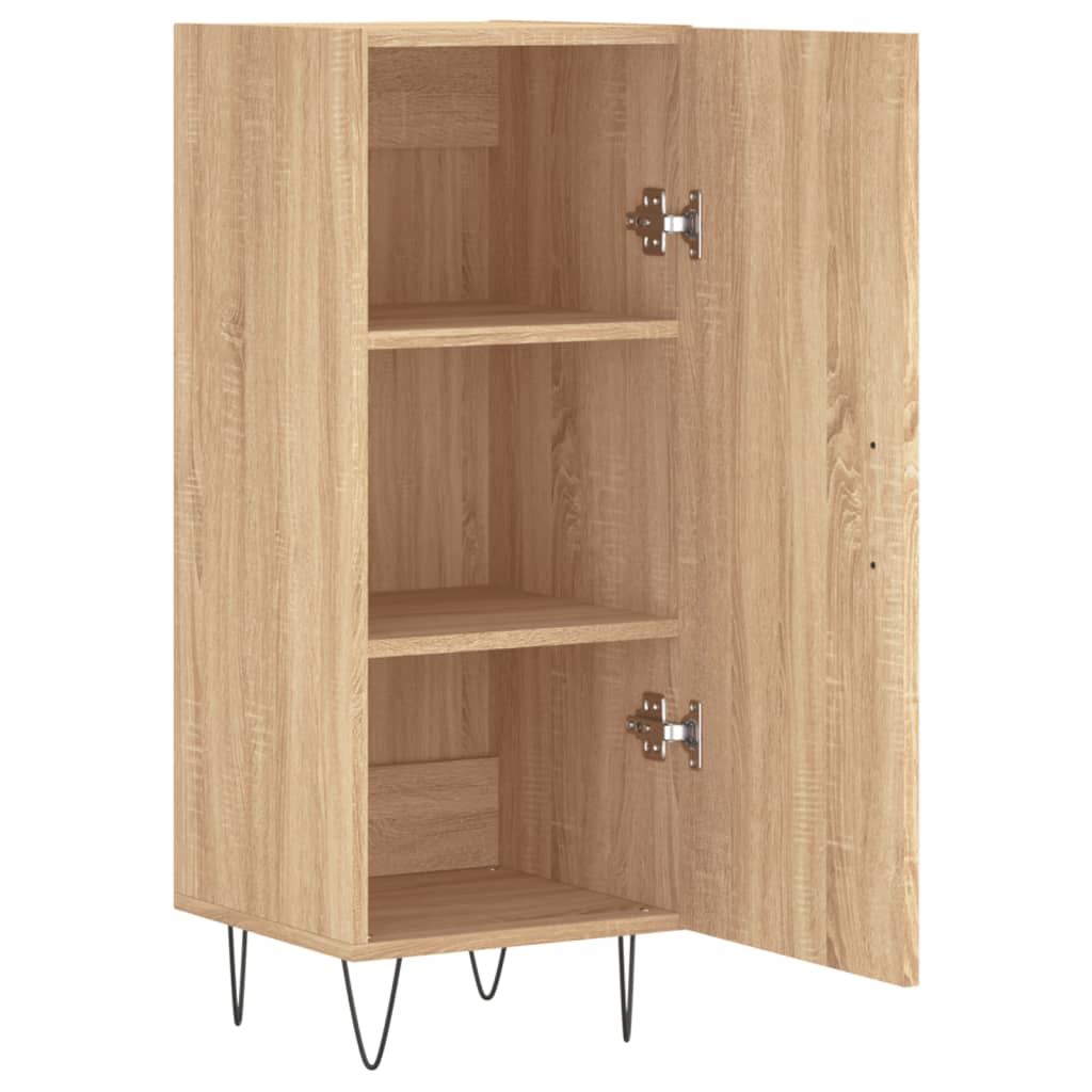 Dressoir 34,5x34x90 cm bewerkt hout sonoma eiken is nu te koop bij PeponiXL, paradijselijk wonen!