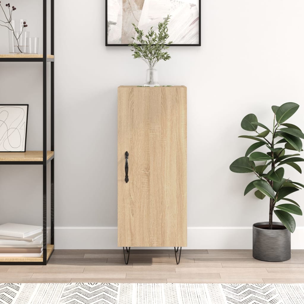 Dressoir 34,5x34x90 cm bewerkt hout sonoma eiken is nu te koop bij PeponiXL, paradijselijk wonen!