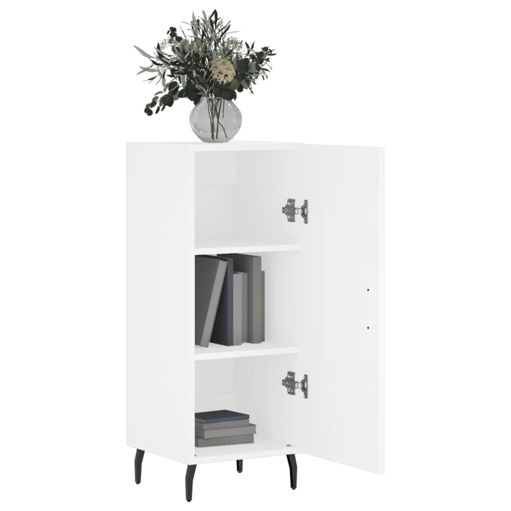 Dressoir 34,5x34x90 cm bewerkt hout wit is nu te koop bij PeponiXL, paradijselijk wonen!