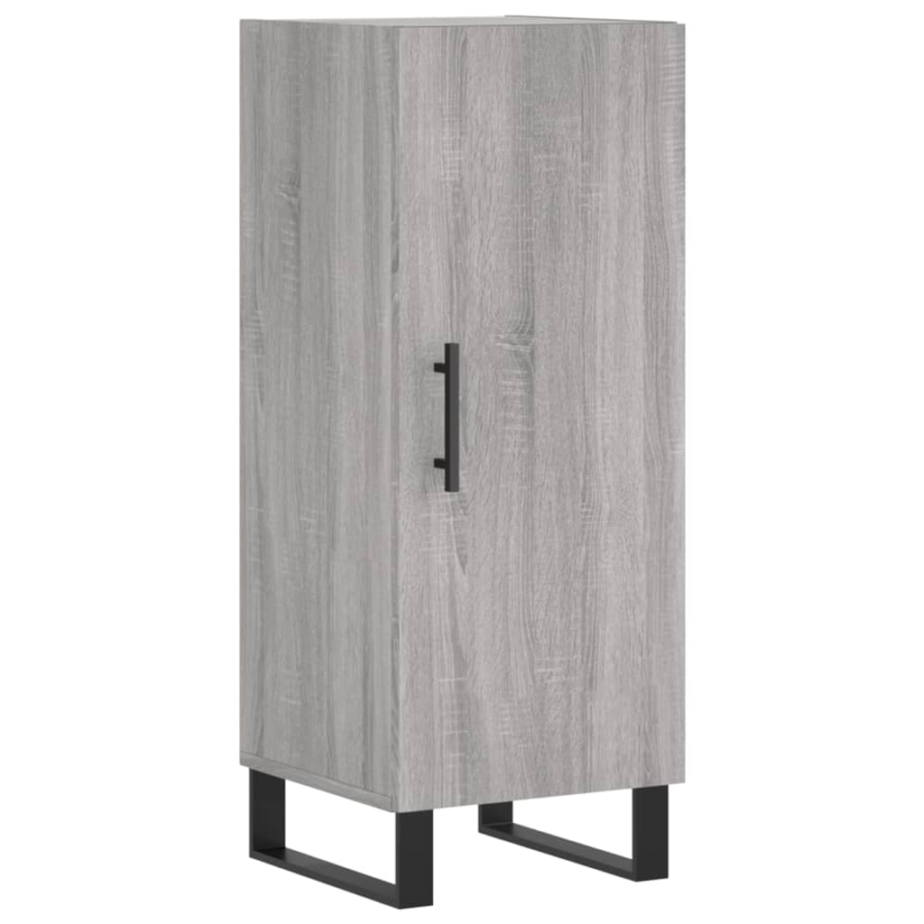 Dressoir 34,5x34x90 cm bewerkt hout grijs sonoma eikenkleurig is nu te koop bij PeponiXL, paradijselijk wonen!